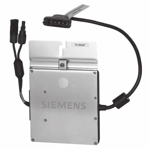 Renewable Products Siemens Microinverter Features and Technical Data Productive n Maximize energy production n Resilient to dust, debris, and shading n Performance monitoring per module Safe n Low