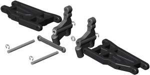 Front Shock Tower 5253 Qty 2 4-40 x 3/8 BH Screw 5263 Qty 4 4-40 x 3/8 FH Screw STEP #1 STEP #2-1255 Spacer goes between the Susp Arm and the 3258 Mount 1245 1200 3258 5253 5230 3332 4240 3255 -