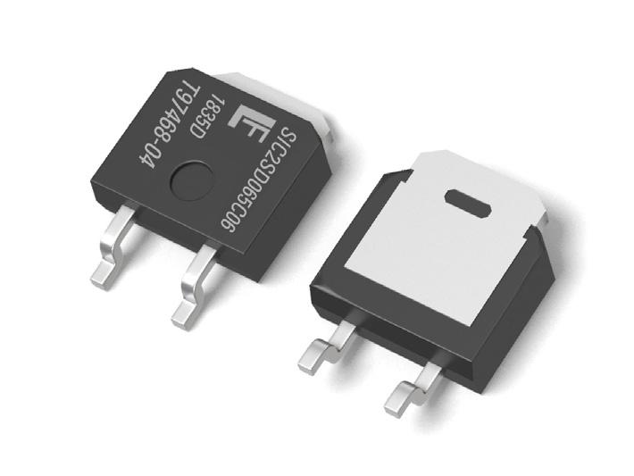 LSICSD065C06A 650 V, 6 A SiC Schottky Barrier Diode Description This series of silicon carbide (SiC) Schottky diodes has negligible reverse recovery current, high surge capability, and a maximum