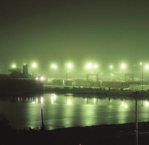 p o r t s Since many ports operate day and night, spillover of lighting or glare frequently impacts surrounding areas.