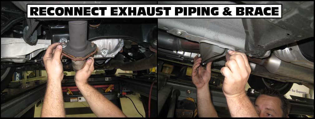 12) Reconnect exhaust piping and