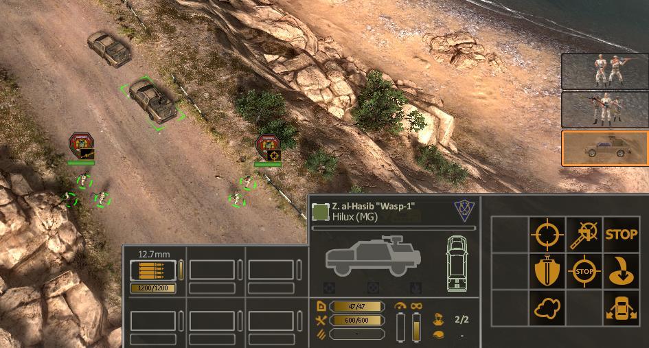 Controlling your troops Selecting CUs and merging them in combat groups In order to select a combat unit, just click it with the LMB.