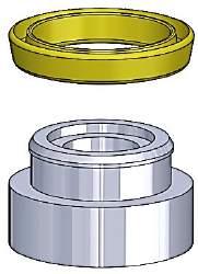 Apply a thin layer of grease to the internal walls of the cylinder as well as the external walls of the piston. 3.