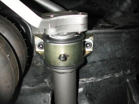 Secure the sway bar to the frame with two 5/16 x 1 Socket Head Cap