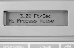 Rosemount 8750WB High Process Noise Diagnostic Improves Process Management Diagnostic in LOI LOI indicates high process noise is