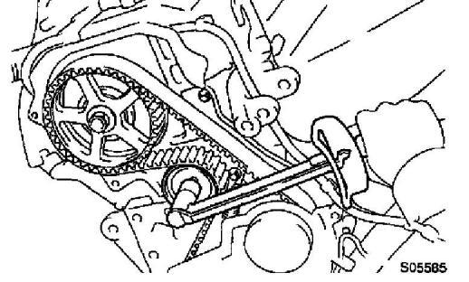 1 cylinder) of the No.1 timing belt cover. NOTICE: Always turn the crankshaft pulley clockwise. e.