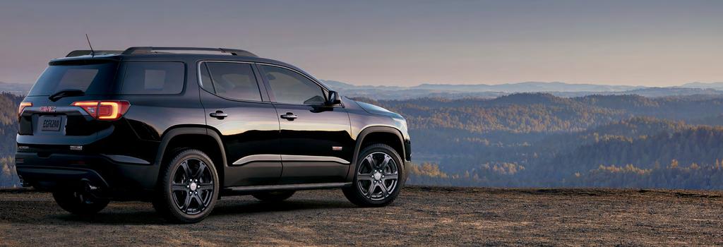 REFINED, NOT RESTRAINED Some of the best areas of our country have no paved roads. But that won t stop you thanks to the Acadia All Terrain with an advanced twin-clutch AWD system.