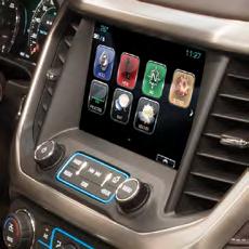 INFOTAINMENT SYSTEM 6 WITH 7" OR 8" SCREEN The GMC Infotainment System features full-color, 7" or available 8" diagonal screens for easy viewing and voice-activated