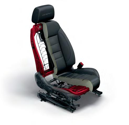 heated and ventilated front seats, heated second-row outboard