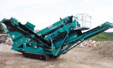 folding conveyors. The Powerscreen Chieftain 600 is designed for the contractor market as an affordable screening unit with a capacity of 7m 3.