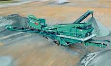 The Powerscreen Chieftain 2100X is available with a 2 deck version of the Binder+Co BIVITEC screen for applications where the feed contains damp, fibrous or matted materials that clog the screen