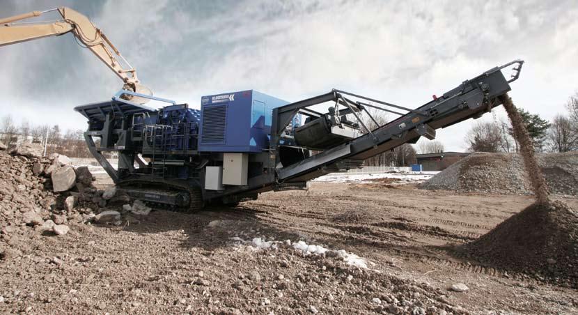 QUARRY LINE MOBIREX MR 150 The largest mobile impact crusher from the range of Kleemann products that can be transported without disassembly is the MR 150 Z.