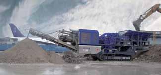 The large rotating 1,300 rotor is set in motion using a 364 kw electric motor. Even tough reinforced concrete and large limestone blocks are no match for the SHB 12/100 crusher.