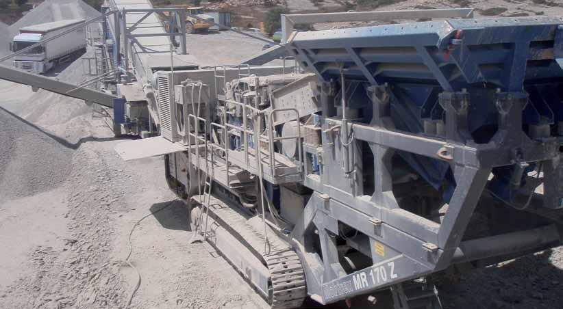 QUARRY LINE MOBIREX MR 170 As the classic quarry machine, the MR 170 is optimally adapted to the needs of its user.