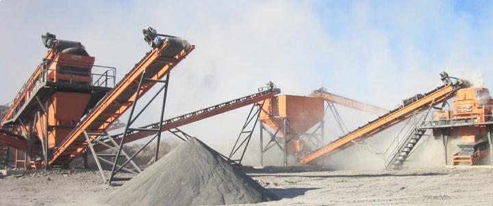 CRUSHING AND SCREENING PLANTS One complete set of stone production line should include: vibrating feeder, primary crushing equipments, secondary crushing equipments, vibrating screen, conveyor belt,