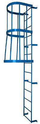 HANDRAIL PRODUCTS 18 MORE THAN STEEL FIXED ACCESS LADDERS CAGED OR UNCAGED n Available as kit components or fully bolted construction to enable self-assembly on site.