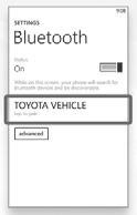 BLUETOOTH DEVICE PAIRING Initiate Bluetooth on your Entune Multimedia Head Unit Once you have Bluetooth enabled on your phone and ready to pair, you will need to initiate Bluetooth on your Entune