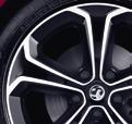 inflation kit (in lieu of spare wheel) 17-inch 5-spoke bi-colour alloy