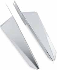 BIKER S CHOICE FORK WIND DEFLECTOR Chrome-plated and mounts to front fork brackets. HARLEY-DAVIDSON Year O.E.M.