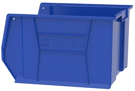 Super-Size AkroBins INDUSTRY-LEADING LARGE-CAPACITY STACKING BINS Super-Size AkroBins Outside Dimensions (In.) Inside Dimensions (In.) Capacity/Quantity Model No. L W H L W H X Max. Cap. per Bin Stacking Cap.