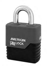 corrosion resistance Available with Weatherbuilt TM Padlock Protection option Solid Aluminum Padlocks Corrosion resistant solid aluminum ideal for harsh environments Lightweight and spark
