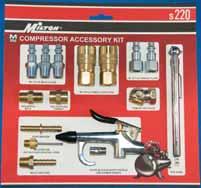 200 300 Series FAUCETS AND COUPLER KITS Faucets and Coupler Kits S 220 COMPRESSOR ACCESSORY STARTER KIT Complete skin packed starter kit of Milton accessories needed for a multitude of compressed air