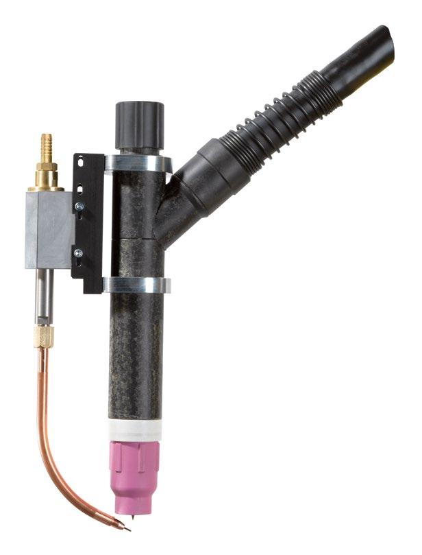 Precise, easy three-dimensional positioning of the cold wire feeding Light dead weight provides a fatigue-free working Highly flexible wire feeding hose inside the cable assembly no restrictions