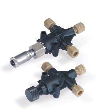 6 VALVES Micro-Splitter Valves Micro-Splitter Valves XXFor interfacing LC-MS systems XXAdjustable split stream flow rates XXVersions for up to 800 psi (55 bar) and up to,000 psi (76 bar) The Upchurch
