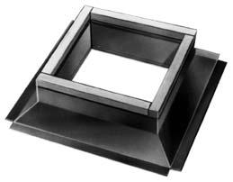 ACCESSORIES ACCESSORIES ROOF CURBS Roof curb Models JCFAG galvanized and JCFAA aluminum are of welded construction with 1-1/2 fiberglass insulation and wood nailer.