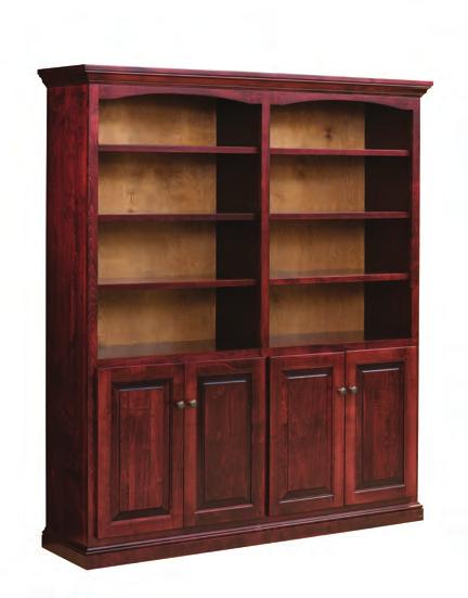 Standard Features Solid Hardwood Sides and Solid Tops Solid Wood Facing on Plywood Shelves for Structure & Integrity Mortise & Tennon Side