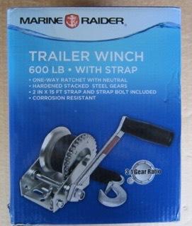 Winch and Clamp Assembly This information applies to the Marine Raider 600 # Trailer Winch which is available from Academy Sports + Outdoors. For online order go to www.academy.com.