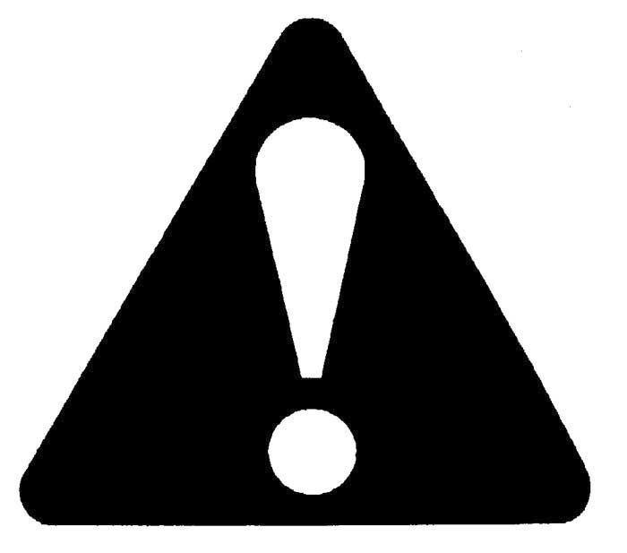 THE SYMBOL SHOWN BELOW IS USED TO CALL YOUR ATTENTION TO