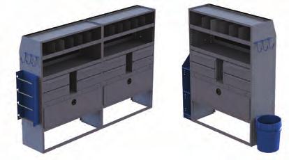 LOW ROOF STEEL OPTIONS 0KP Composite Storage Bins (set of ) 000KP -Drawer Cabinet "D 0KP Quadruple 0# Freon Tank Holder 0KP -Drawer Cabinet "D