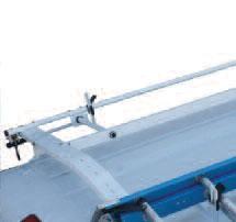 Easy to reach lockable clamp arm firmly secures ladder to rack. Curb side clamp mechanism included.
