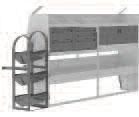 x 2 - J Hook (3 Prong) Upper Shelf Dividers (Set Of 5) - Door Kit For 42 Wide Shelf Unit x 2 - Refrigerant Tank Rack.