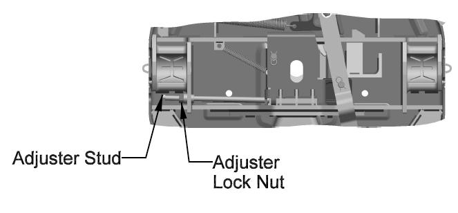 Adjustment procedure Wedge stop rod setting Pre-service and operation Wedge stop rod adjustment is not required as part of the pre-service procedure.