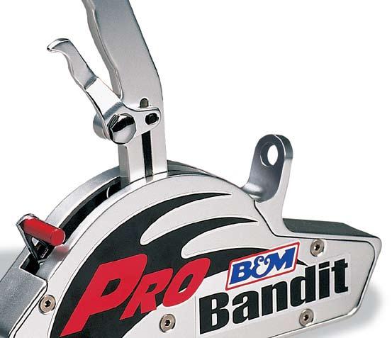 PROFESSIONAL SHIFTERS 9.31 9.96 1.33 A. PRO BANDIT Milled from a 7-pound block of billet aluminum, the Pro Bandit shifter features an easy to operate gate type mechanism.