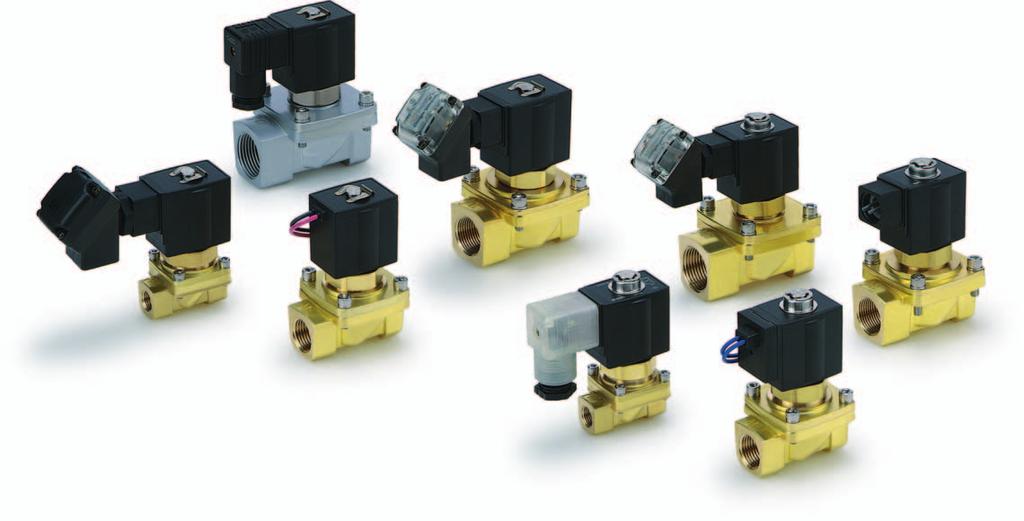 Solenoid valves for various fluids used in a wide variety of Improved corrosion resistance Special magnetic material