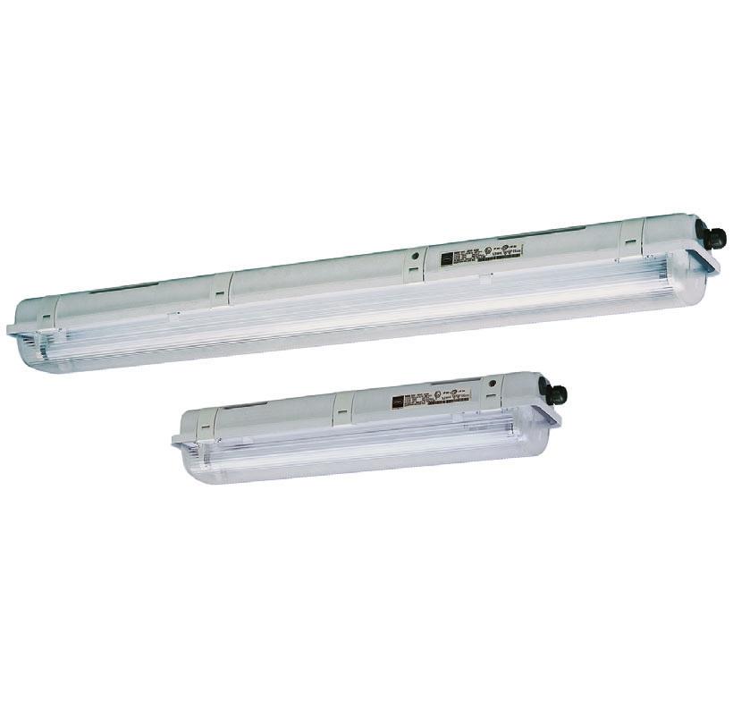 www.stahl.de > For fluorescent lamps 2 x 18 W and 2 x 36 W > Electronic ballast with integrated emergency light electronics > Battery is integrated in the lamp enclosure > For emergency light mode 1.