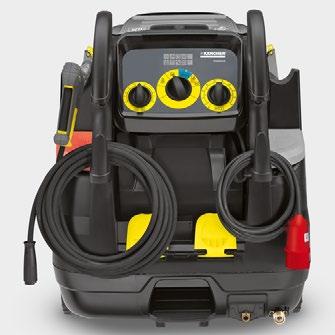 Medium class hot water pressure washer with a host of user-friendly features.
