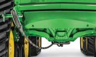 The tow cable attaches to the area in front of the drawbar and is also available as a field-installed option. See your dealer for the correct tow cable kit for your tractor.