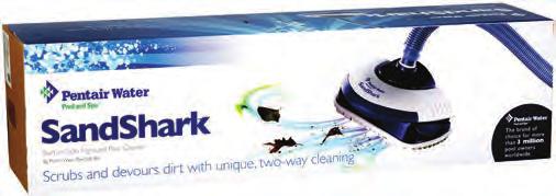 Cleaners, Parts & Lights SAND SHARK CLEANER GW7900 The Sand Shark is suitable for all pool types.