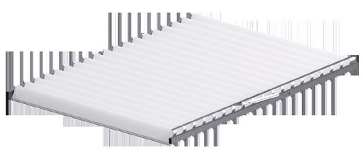 for 6 m width - 2 modules with 3 m or 4 m and 2 m.