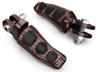 TOURING FOOTPEGS RIDER 2PP-FRFPG-00-00 2PP-FRFPG-10-00 TECH-BRONZE BLACK CHF 285. Stylish and high-quality finished rider foot peg replacements.