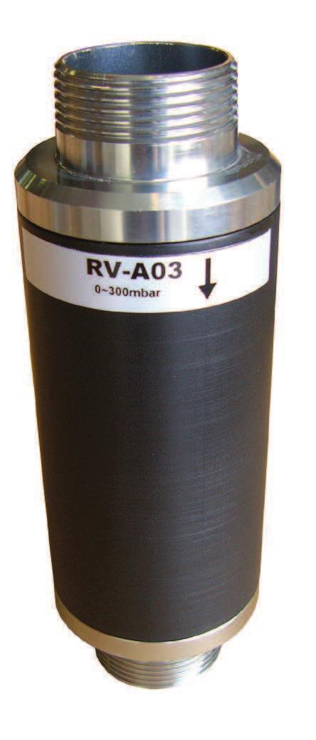 Adjustable pressure & vacuum relief valve ALU Type no.