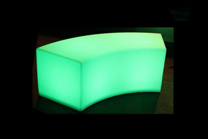 LED Snack benches L47" D17" H17"
