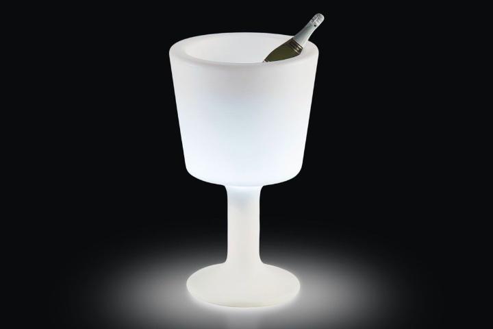 avail: 8 LED Glass Ice Bucket Ø17 H30 Product #: