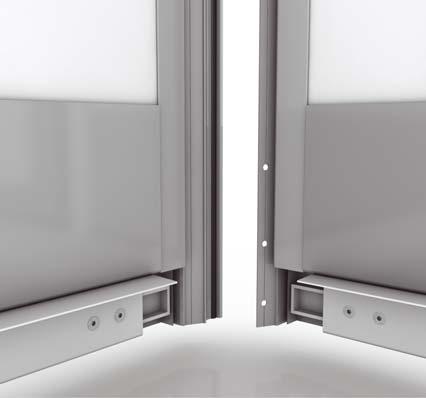 aluminium); internal cladding coated with phenolic resin (only for standard aluminium) Doors and