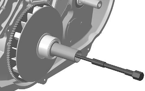 Sliding Half Unscrew lock nut no. and remove centrifugal lever pivot bolt no. 3. NOTE: Outlander 400 shows 4 lever pivot bolt and Outlander 330 only 3 levers.