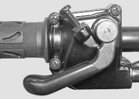 Throttle Lever Side Remove screws under throttle lever then open it. V07I0GA 3 4.